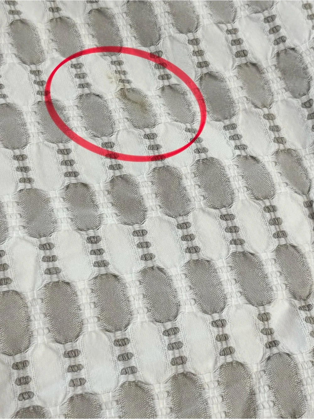 WEST ELM Gray Ivory Textured Dots ESTELA Duvet Cover Button Closure King Size